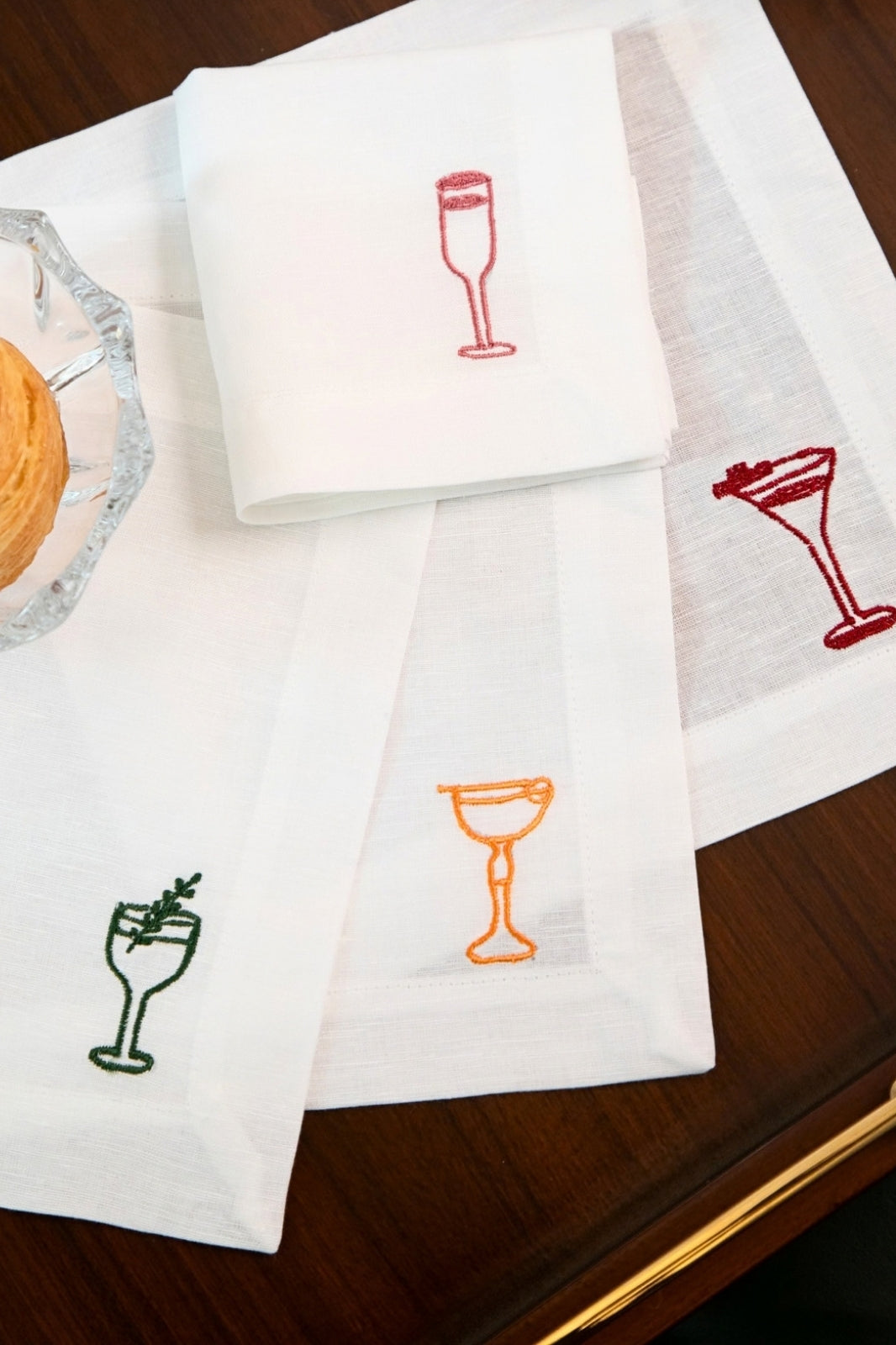 Happy Hour Cocktail Napkin ( set of -4 )