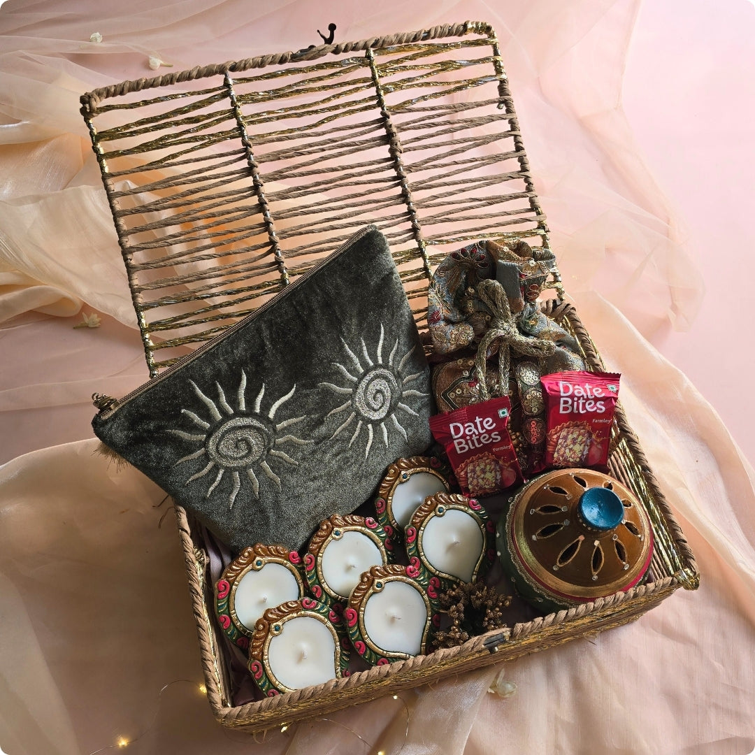 Golden Grace Diya Hamper