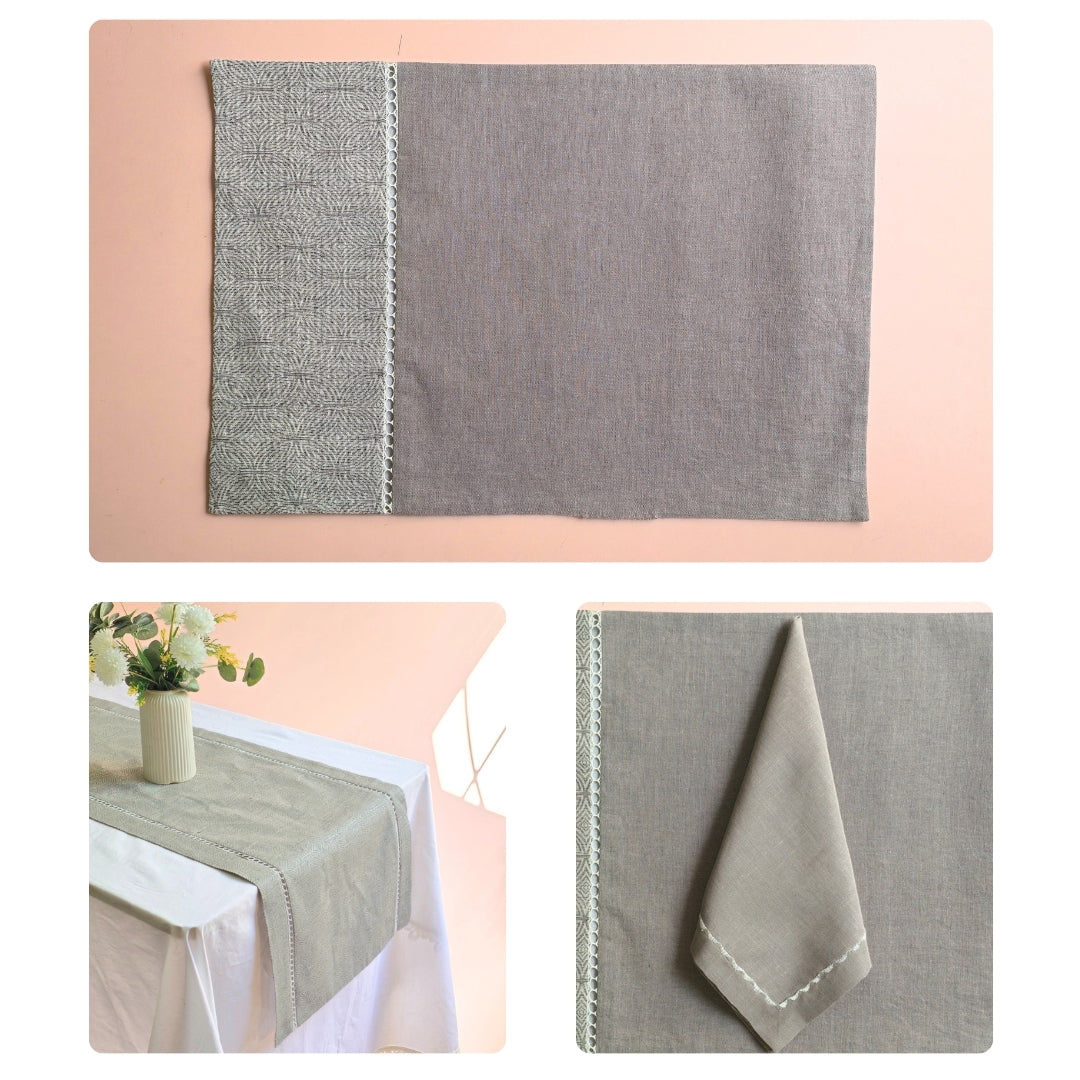Grey Prism Table Linen Set