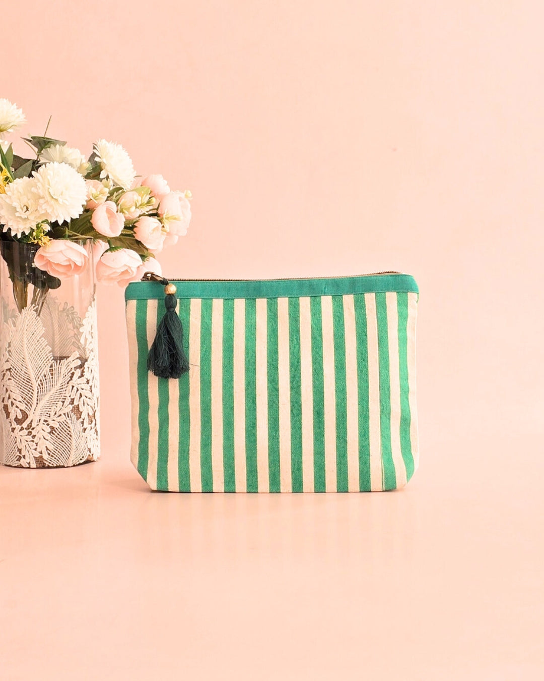 Ivy Stripes Accessories Pouch