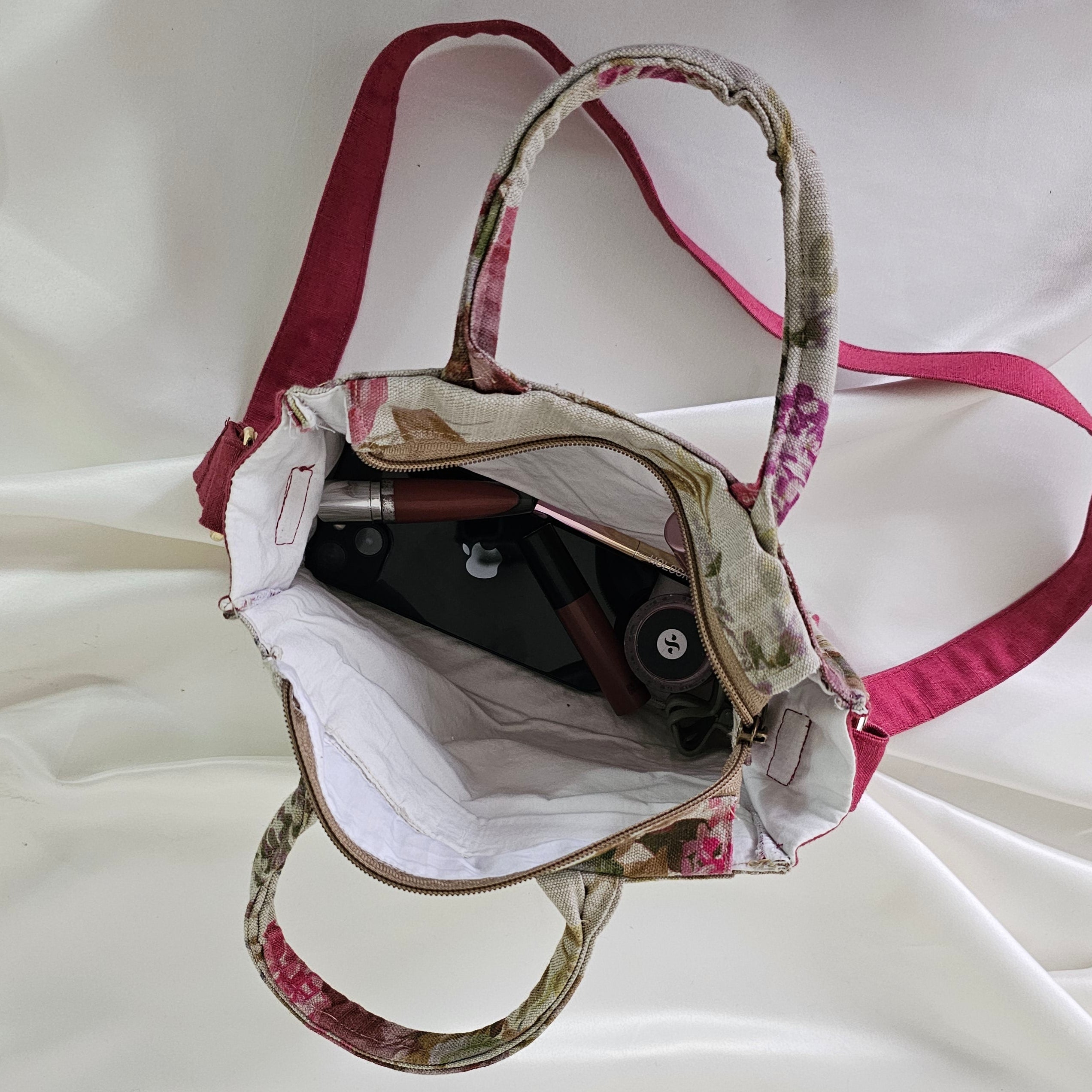 Pink Floral Sling Bag