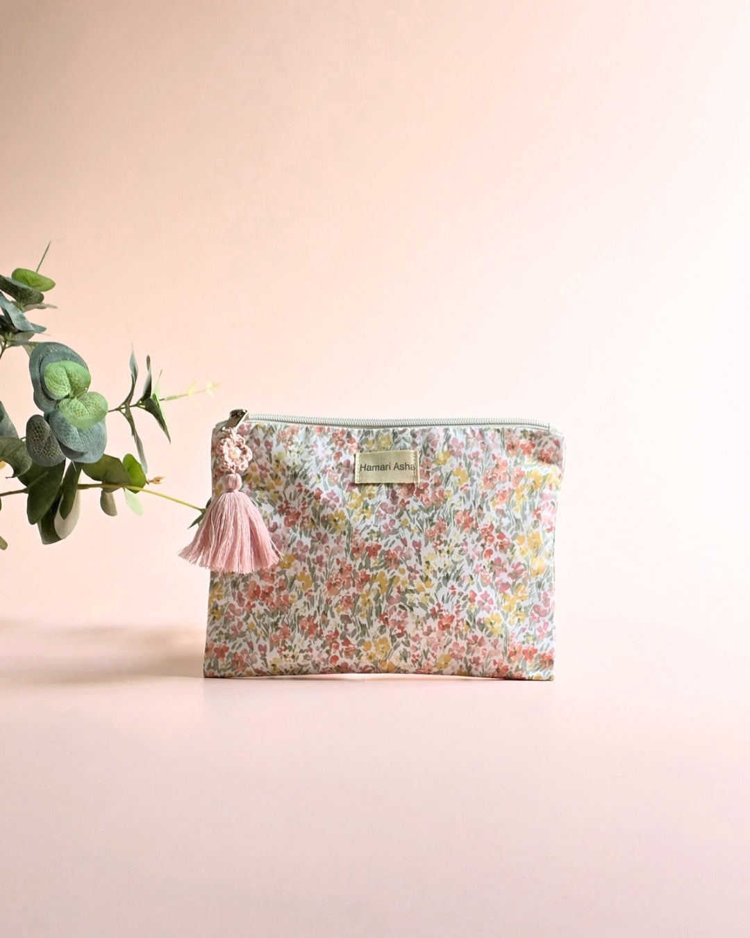 Blush Petal Makeup Pouch