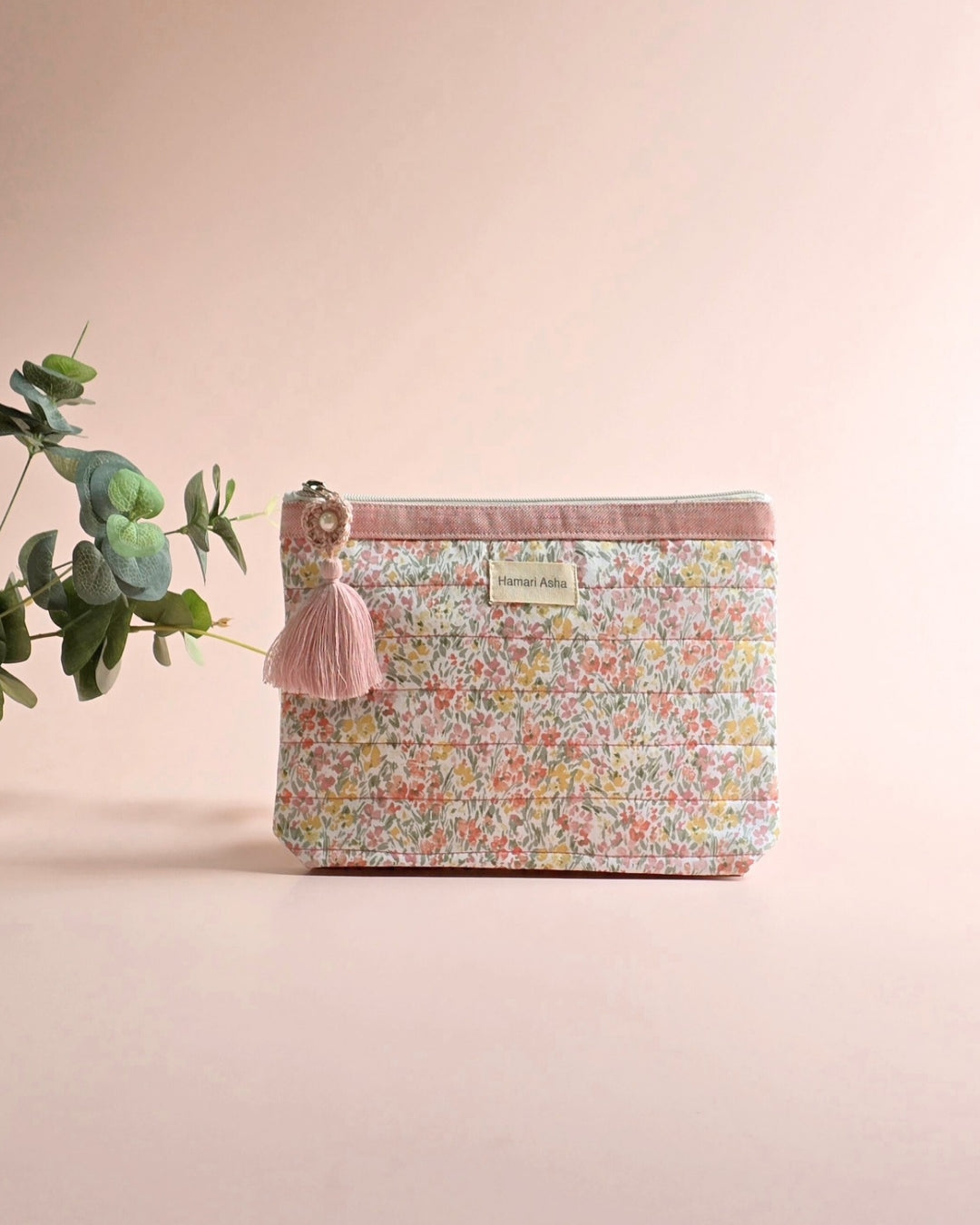 Blush Petal Accessories Pouch