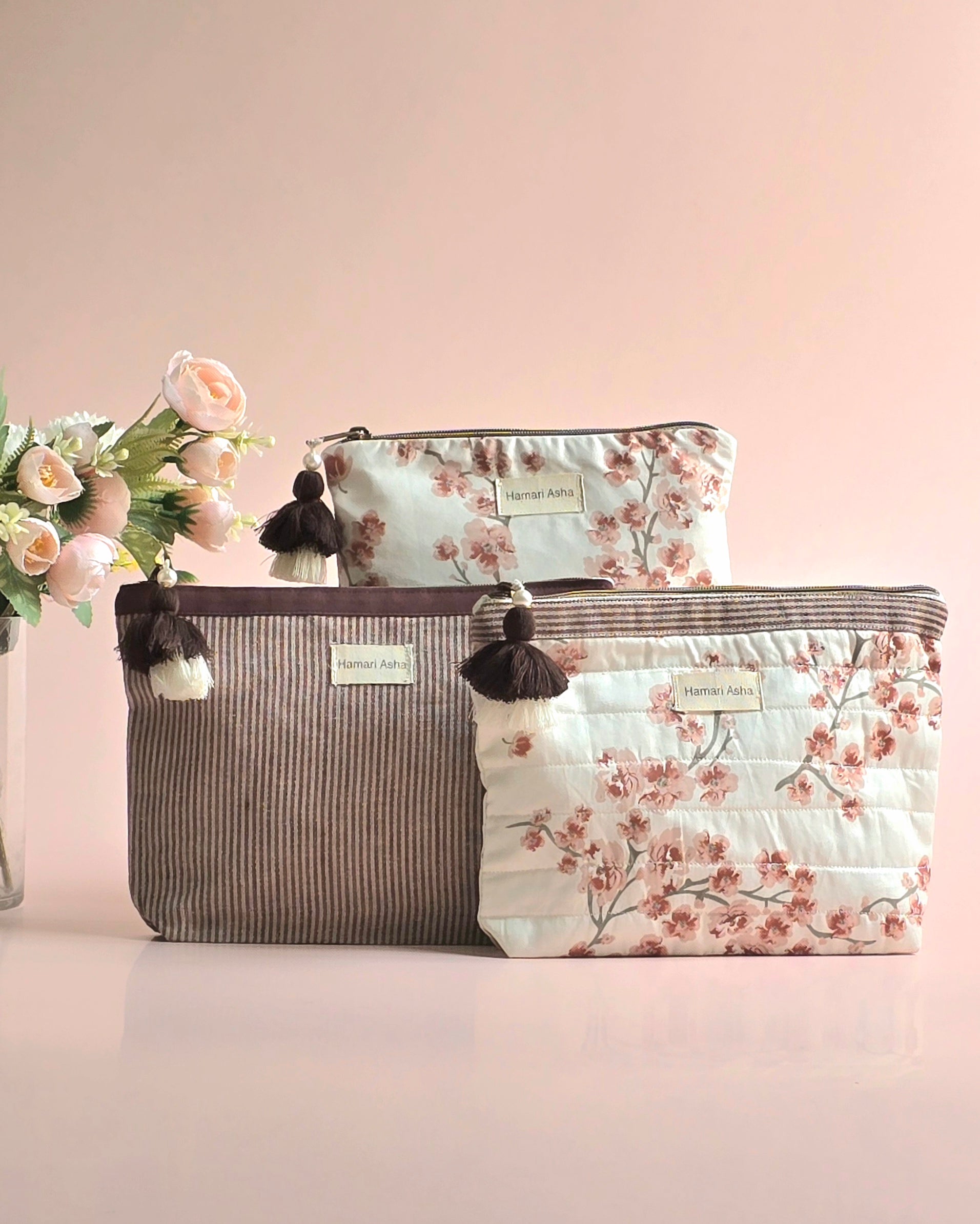 Cherry Blossom Pouch Set