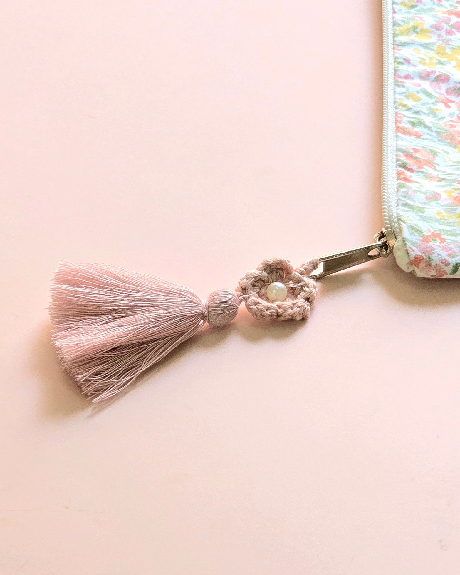 Blush Petal Makeup Pouch