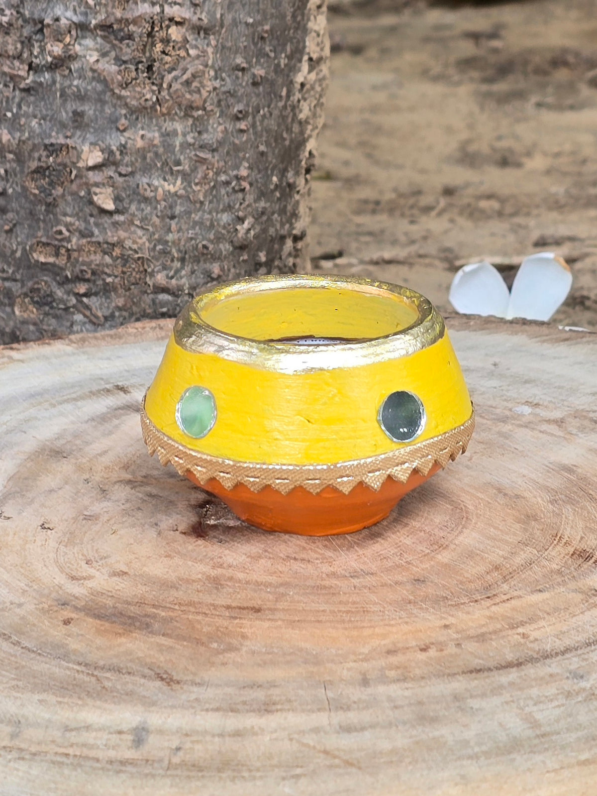 Matki Soy Wax Diya ( Set Of 6)  (Kiran)
