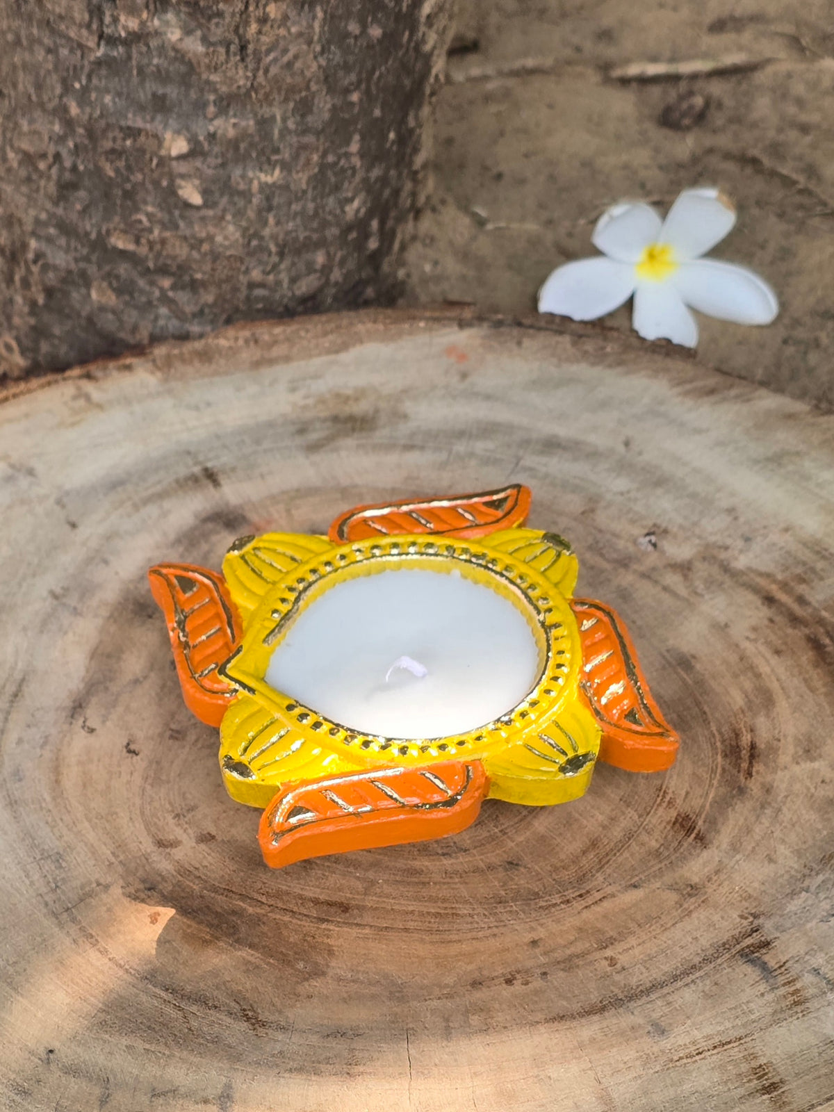 Swastik Soy Diya ( Set Of 6) (Kiran)