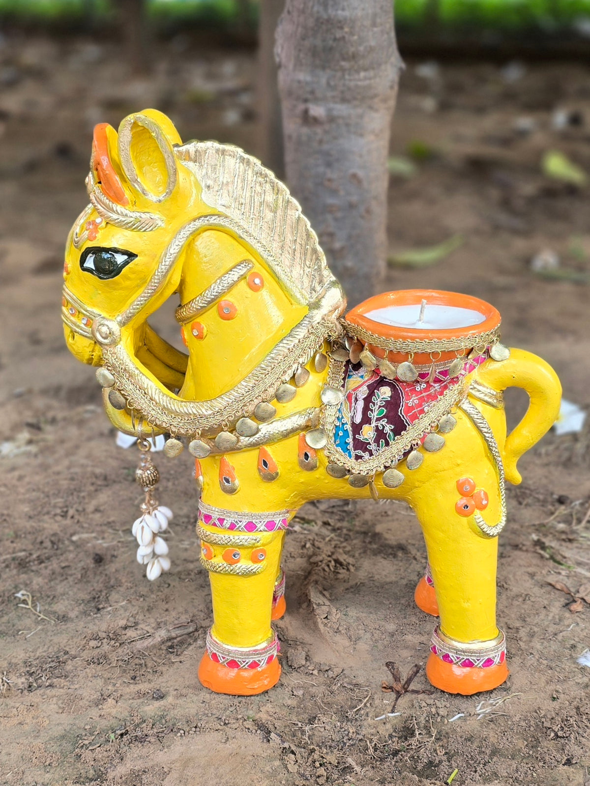 Horse with Soy Wax  Diya (Kiran)