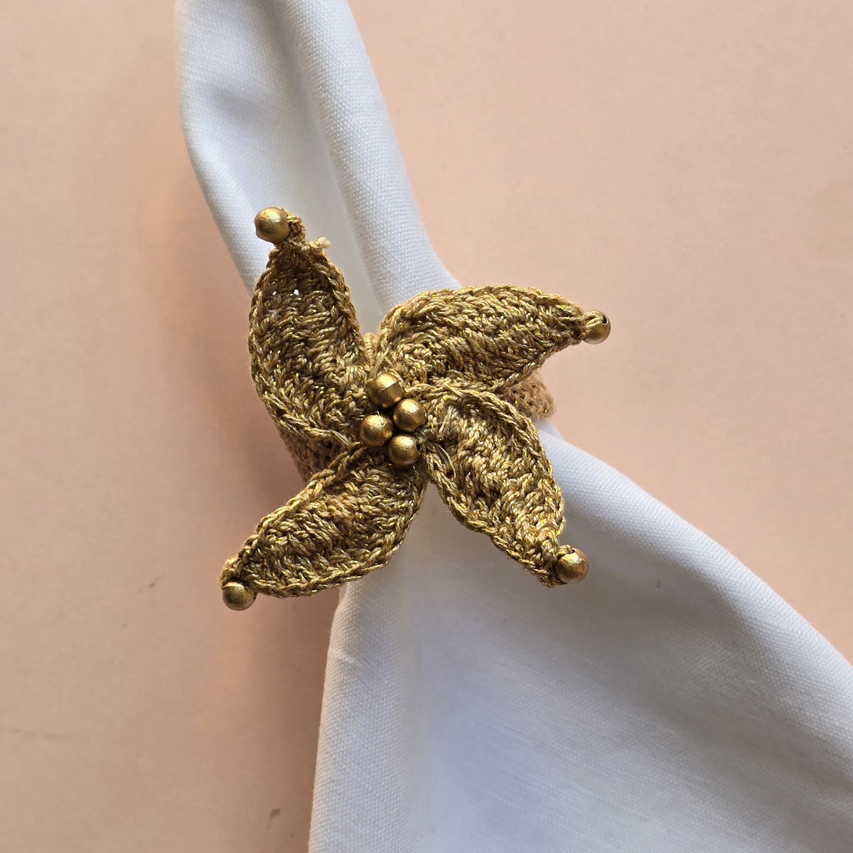 Leaf Crochet Napkin Ring