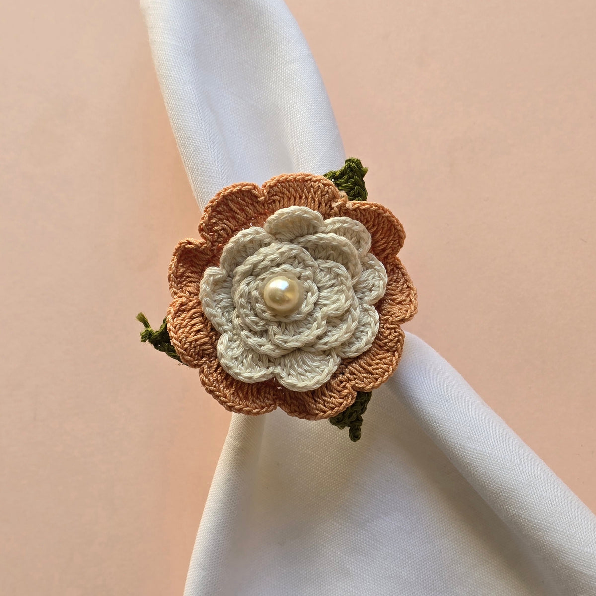 Crochet Flower Napkin Ring