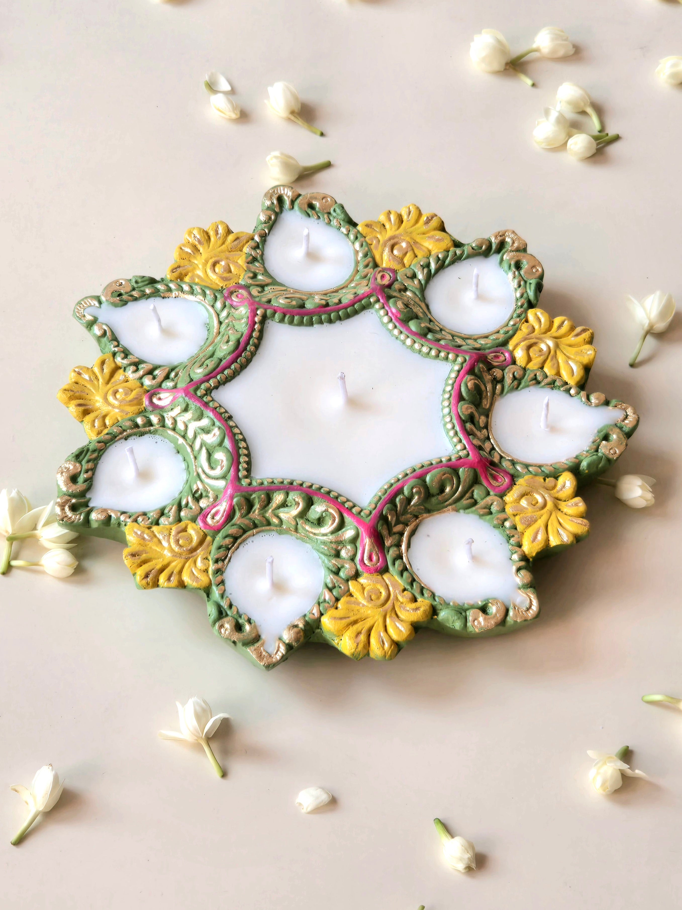 Lippan Round Floral Plate