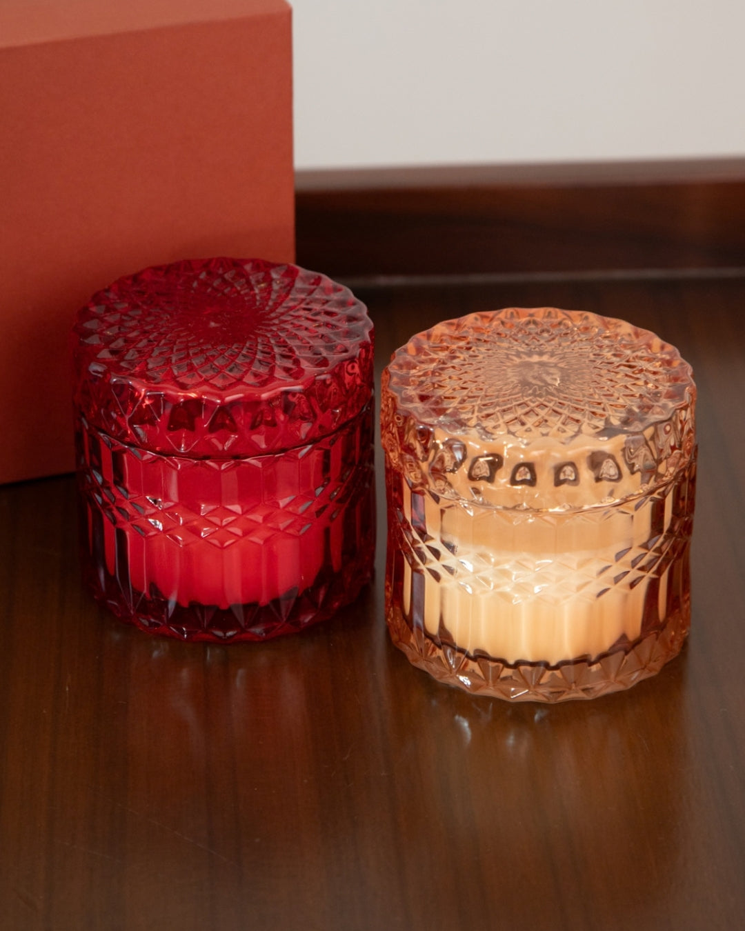 Red & Gold Bubble Jar