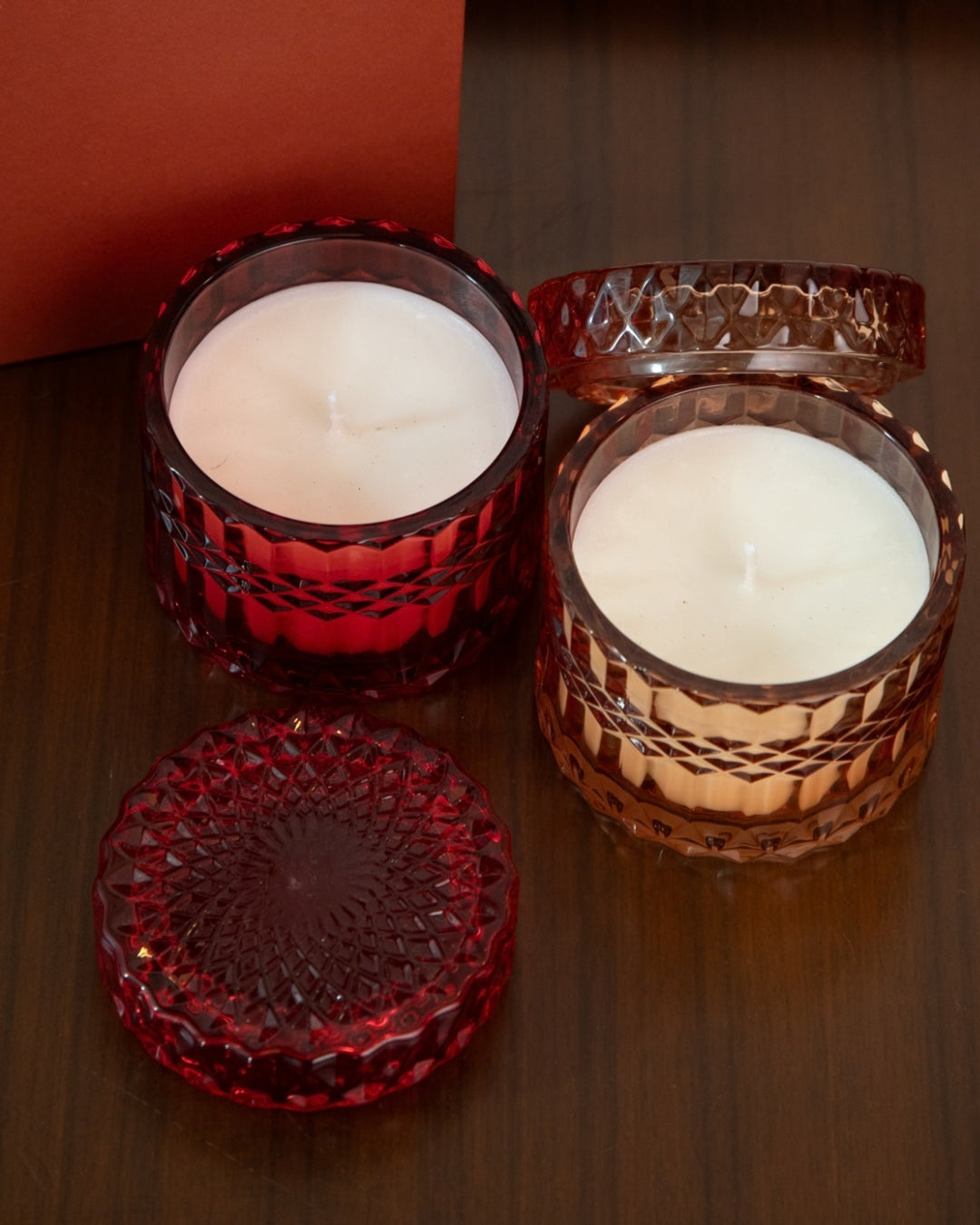 Red & Gold Bubble Jar