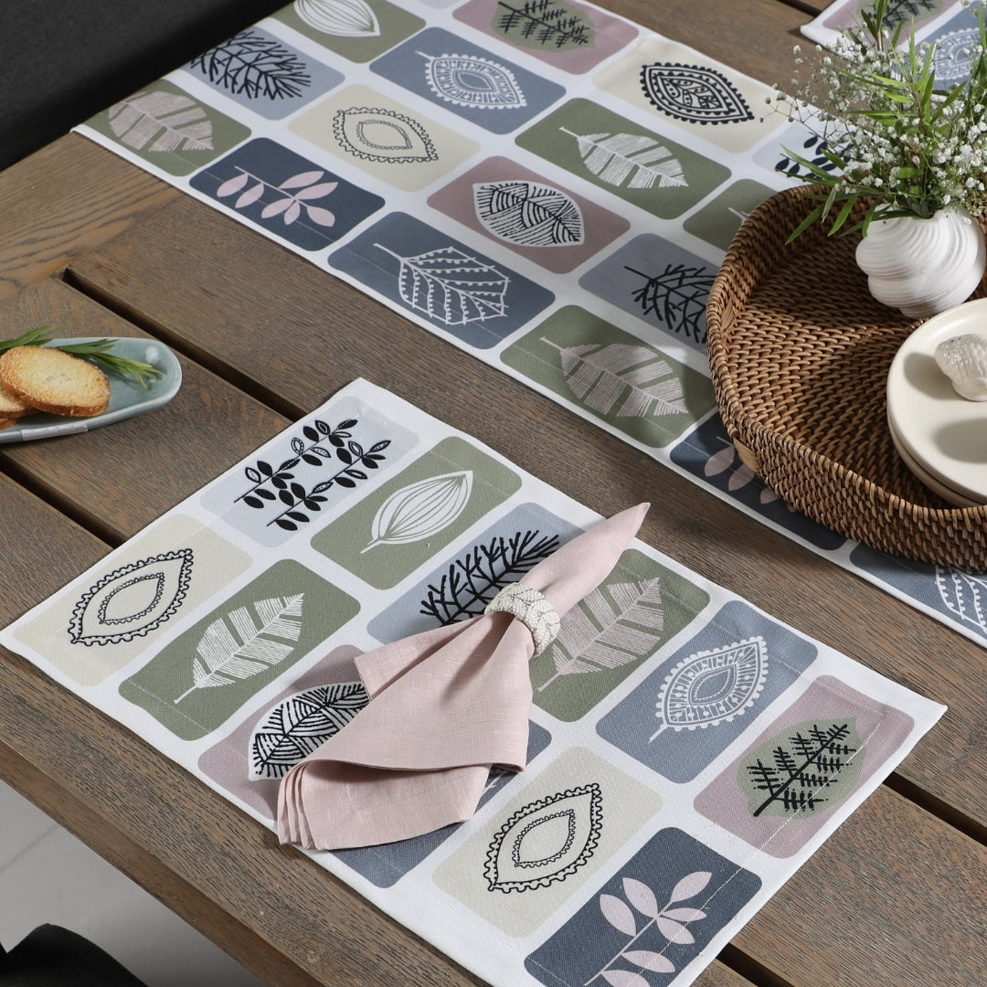 Leaf Mosaic  Table Linen Set