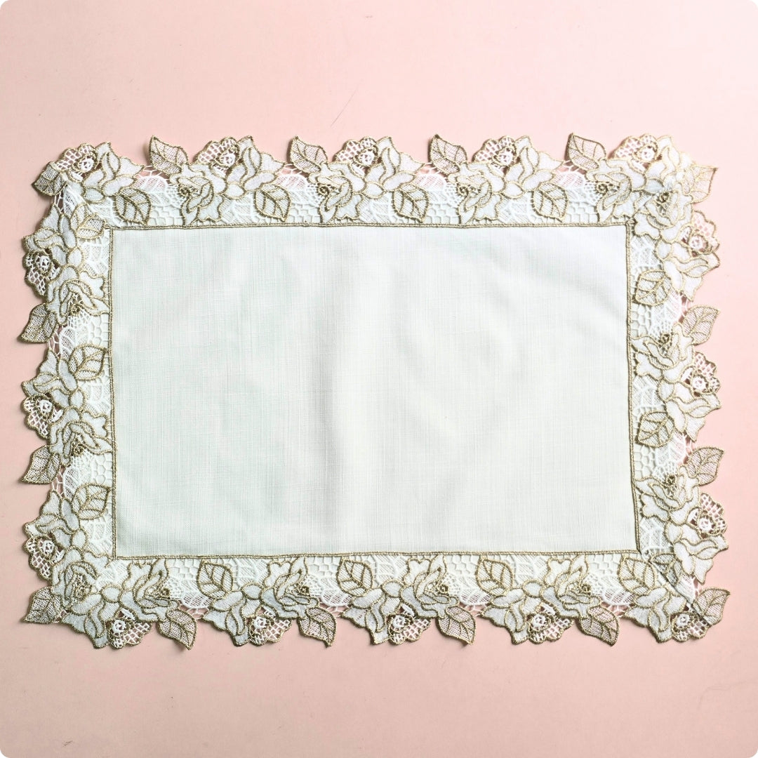 White Gold Table Setting Hamper