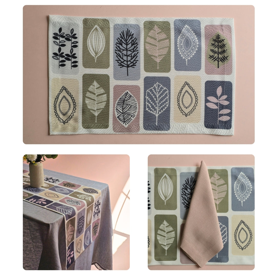 Leaf Mosaic  Table Linen Set