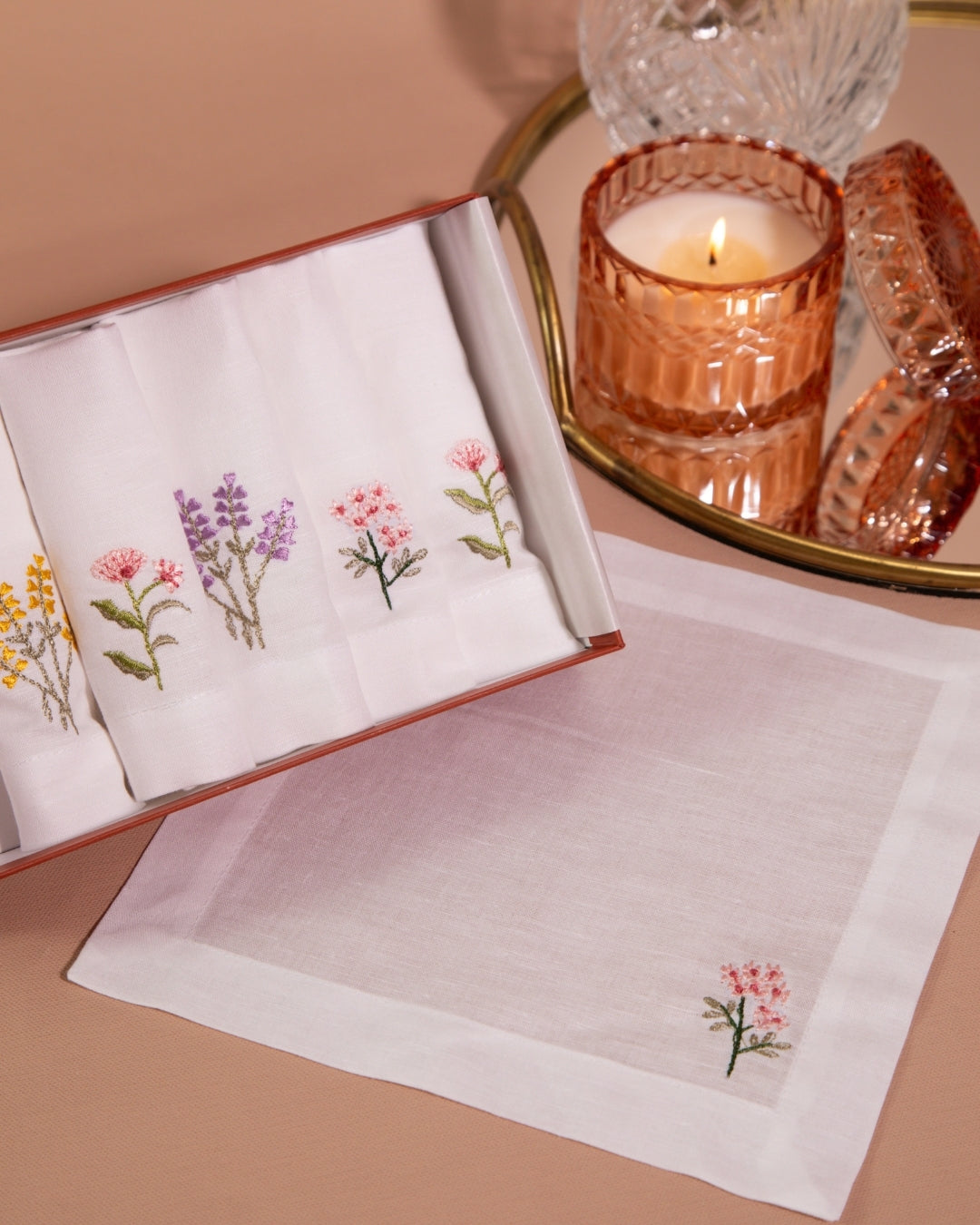Floral Napkin Hamper