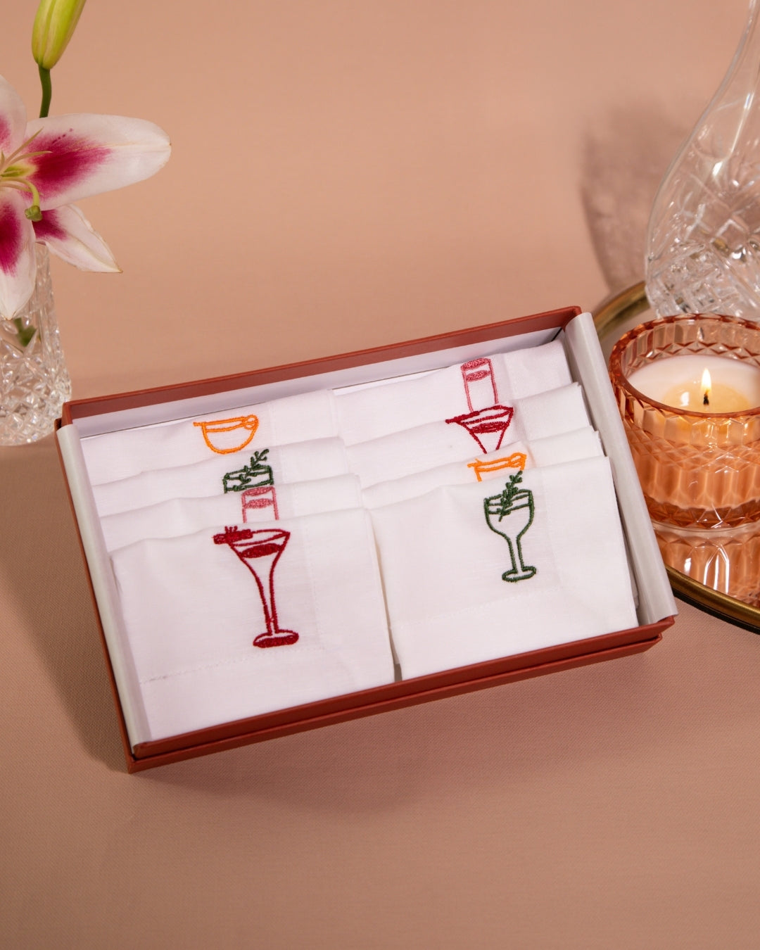 Gratitude Cocktail Napkin Hamper