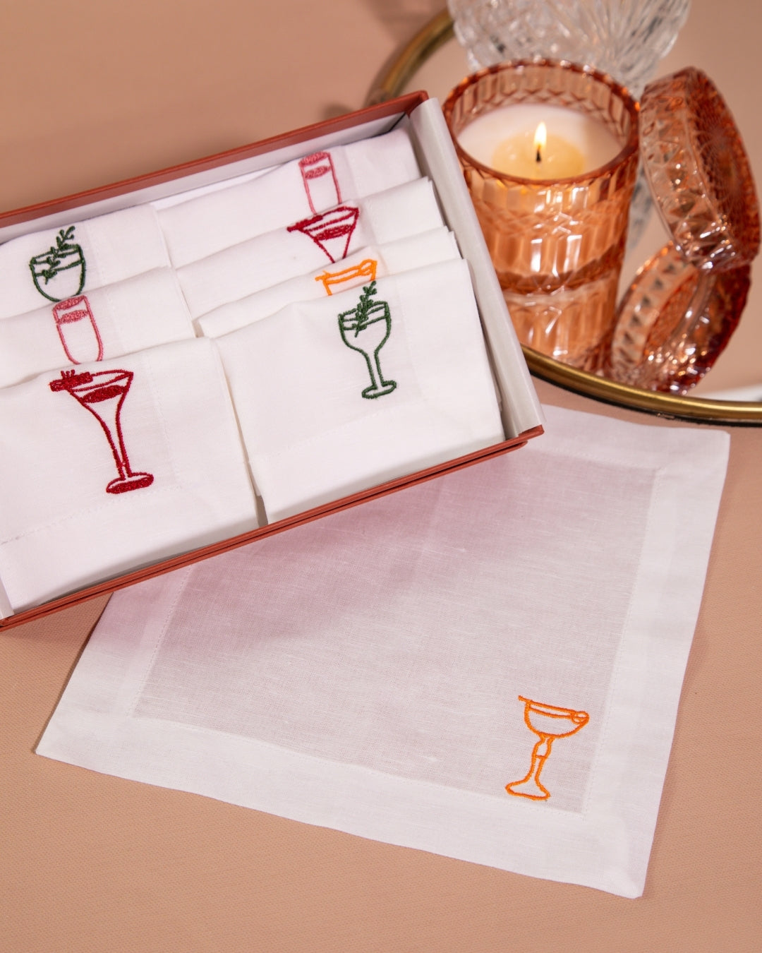Gratitude Cocktail Napkin Hamper