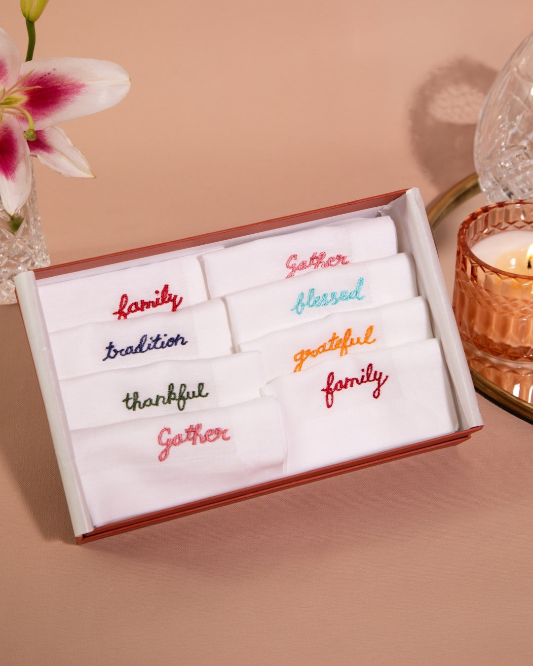 Cocktail Glass Napkin Hamper