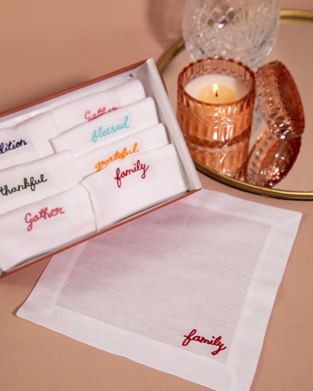 Cocktail Glass Napkin Hamper