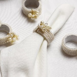 Pearl Flower Napkin Ring