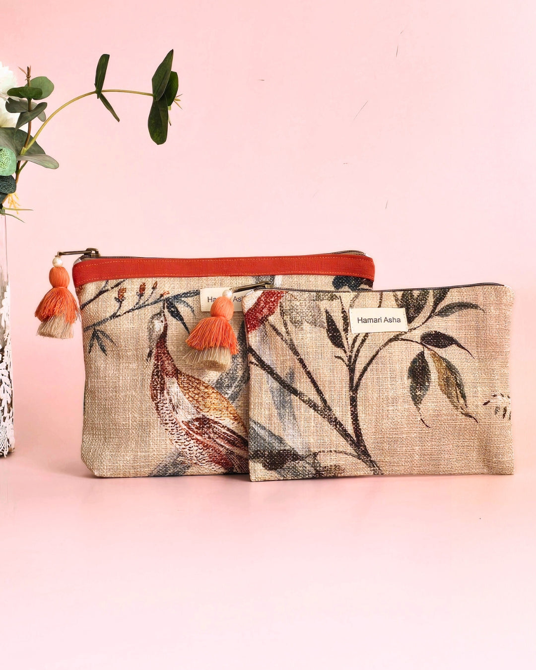 Autumn Leaf Pouch Set