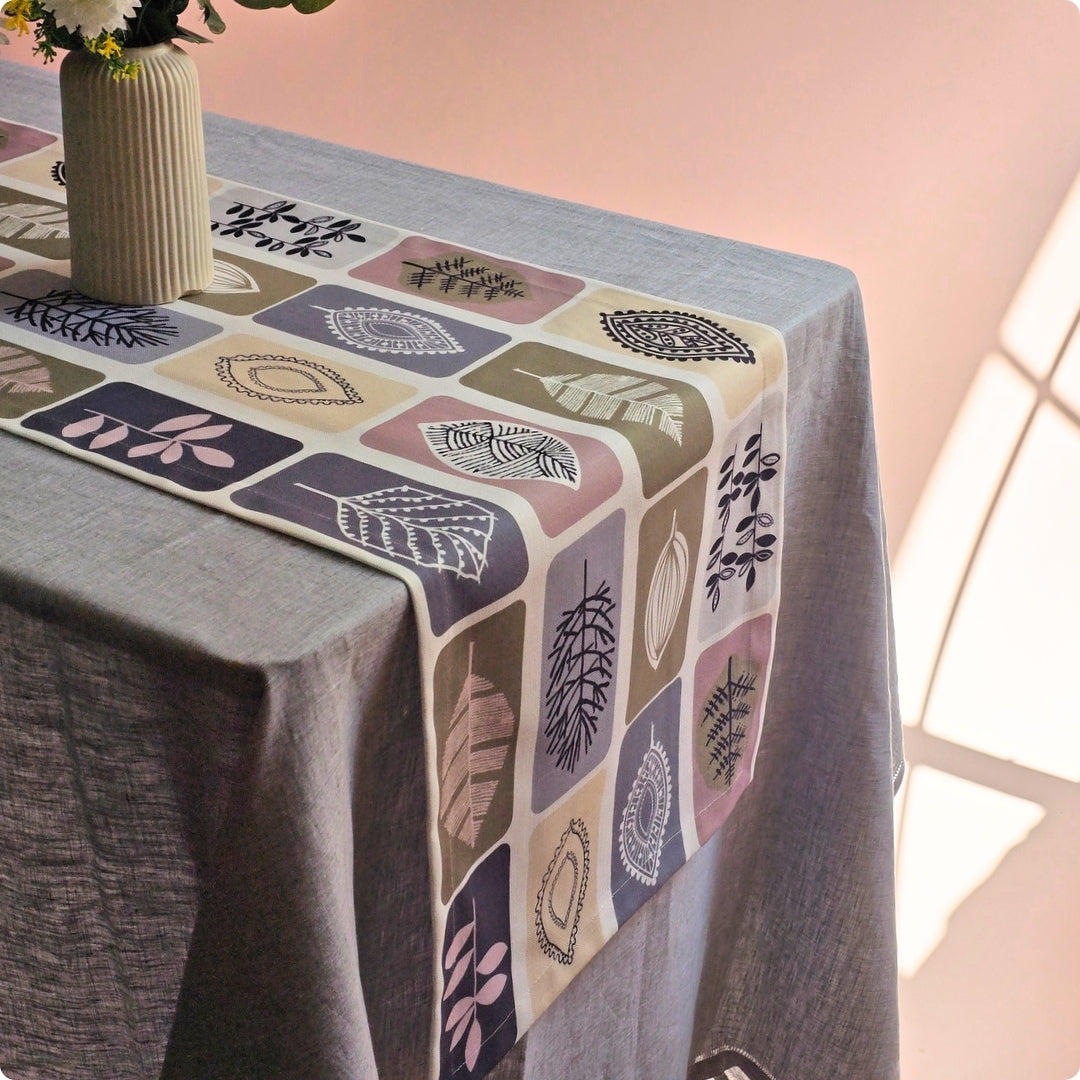 Leaf Mosaic Table  Runner