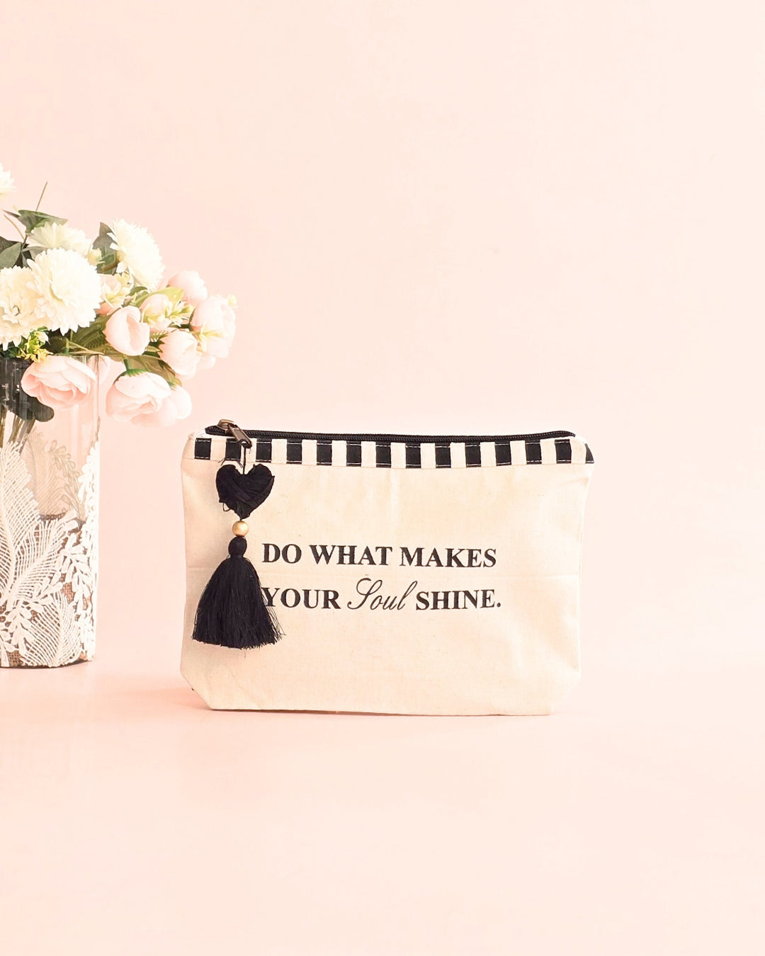 Noir Heart Accessories Pouch