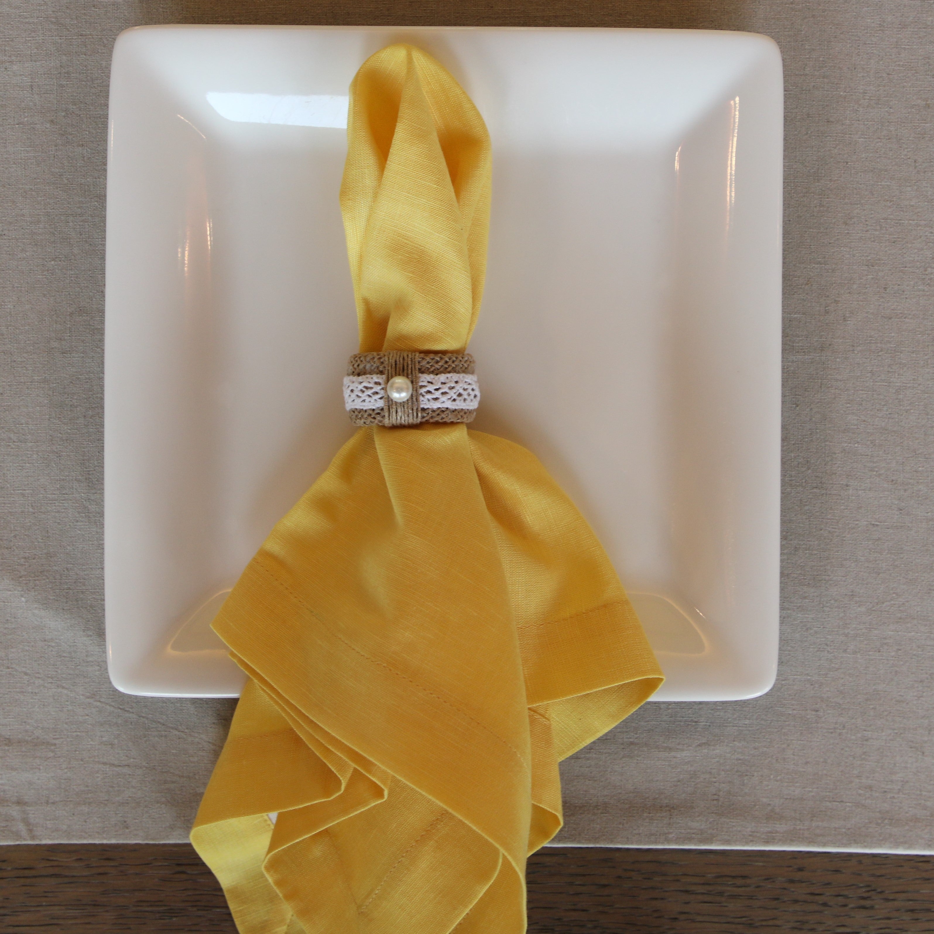 Yellow Blossom Napkin