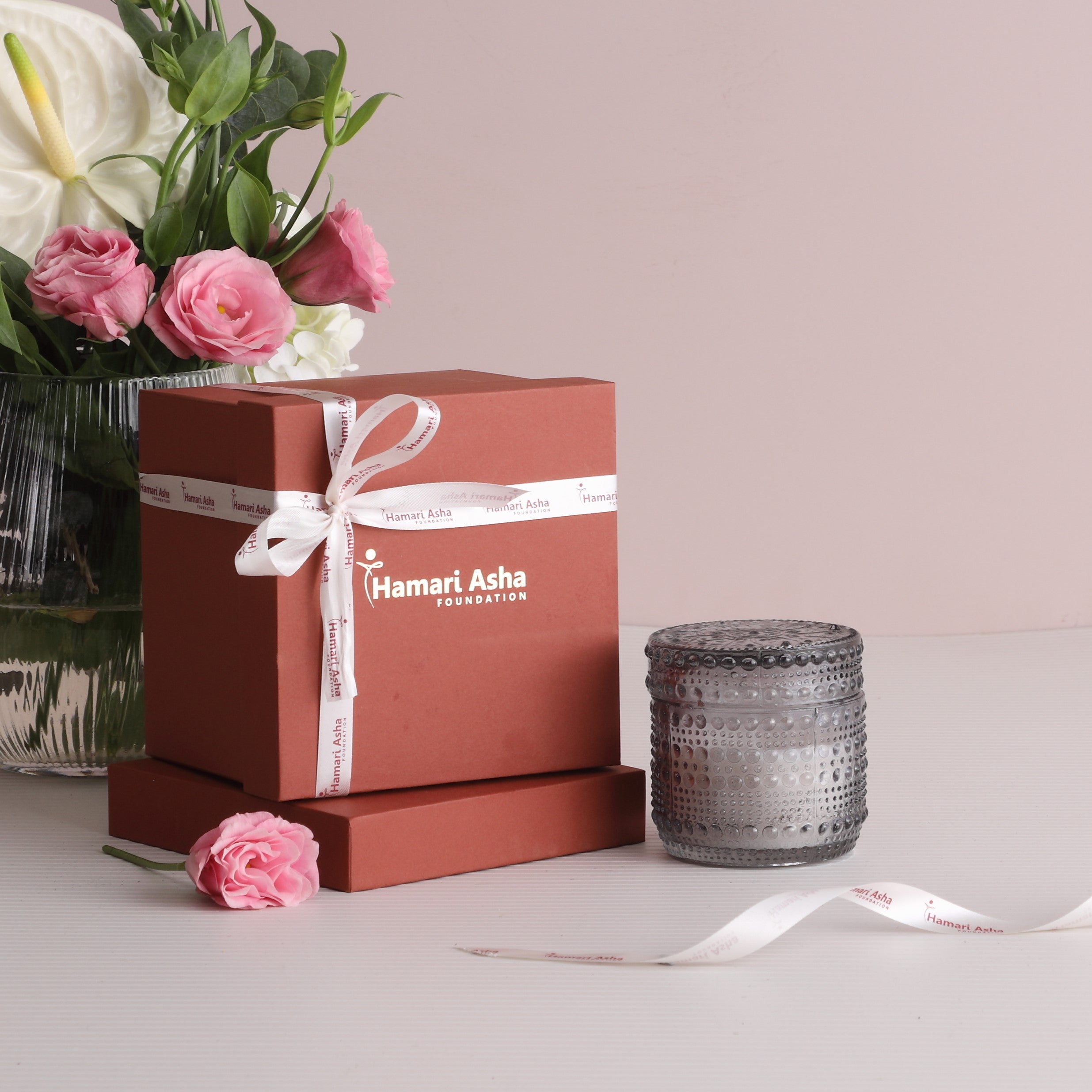 Grey Bubble Jar Candle - Small