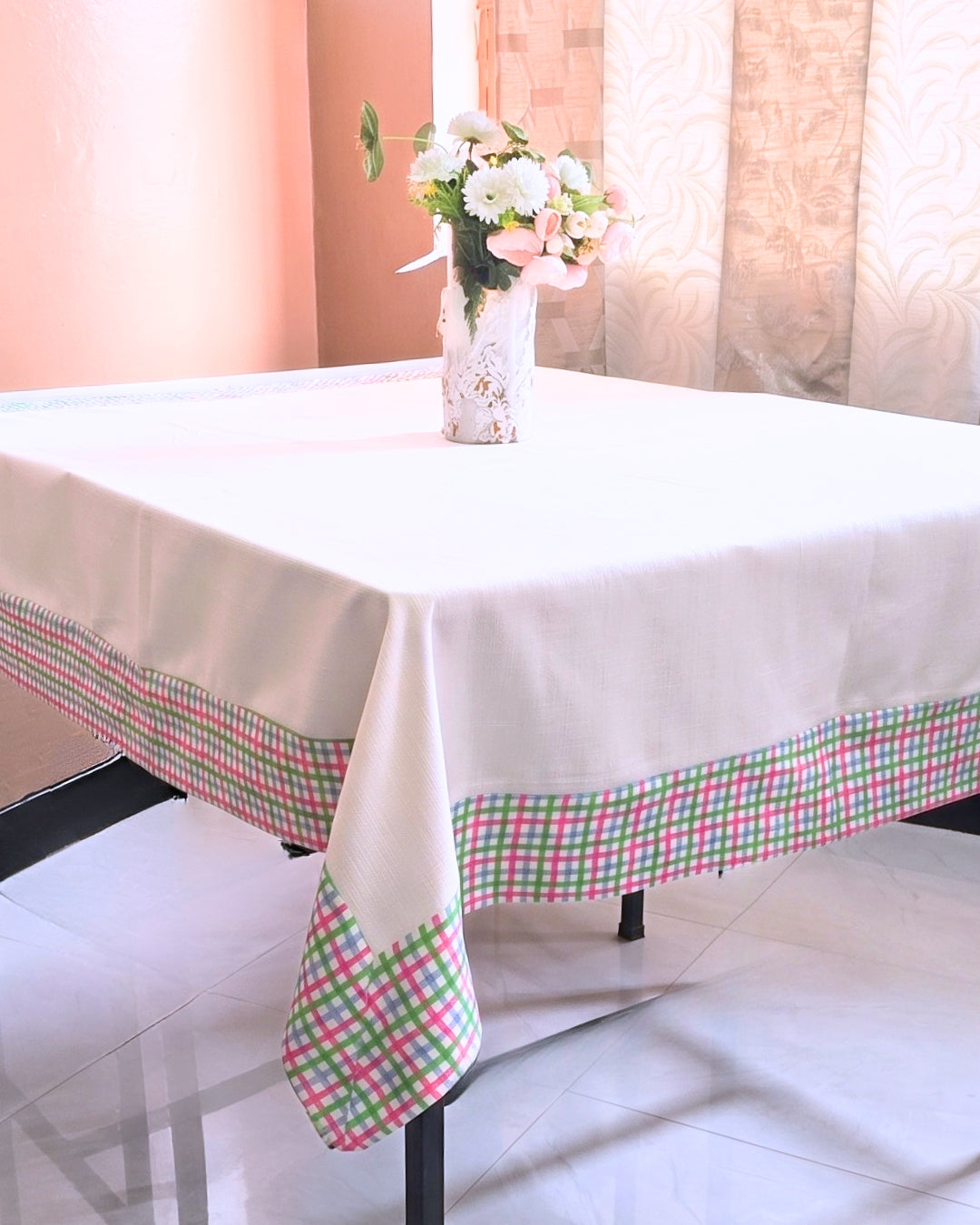Candy Check Mahjong Table Cloth