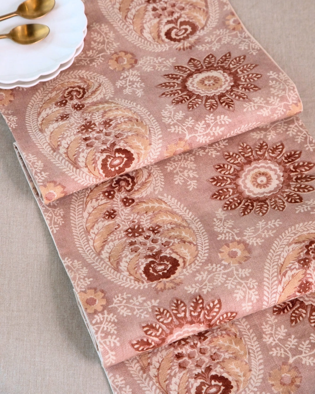Crimson Paisley Table Runner
