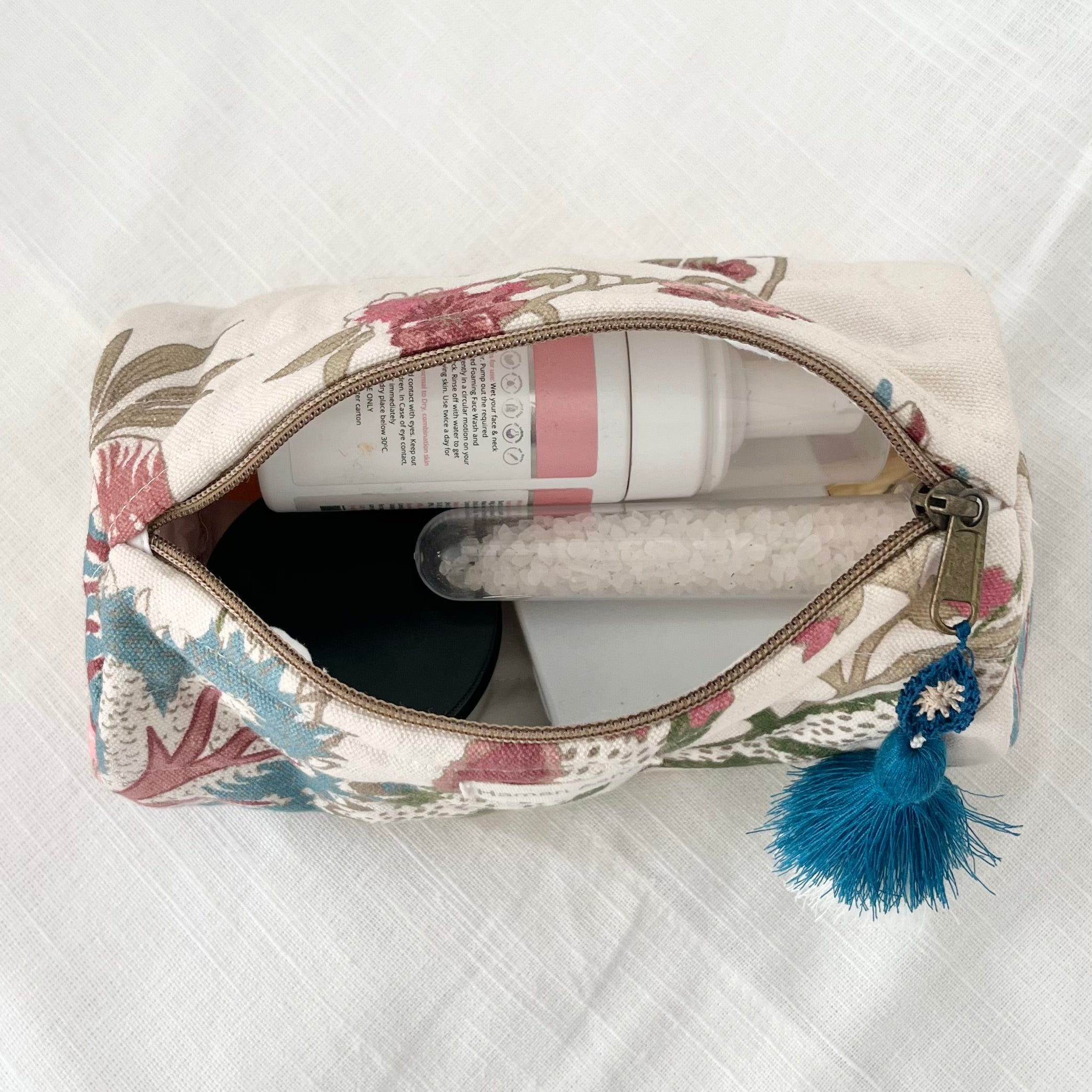 Blue Wild Flower Utility Pouch