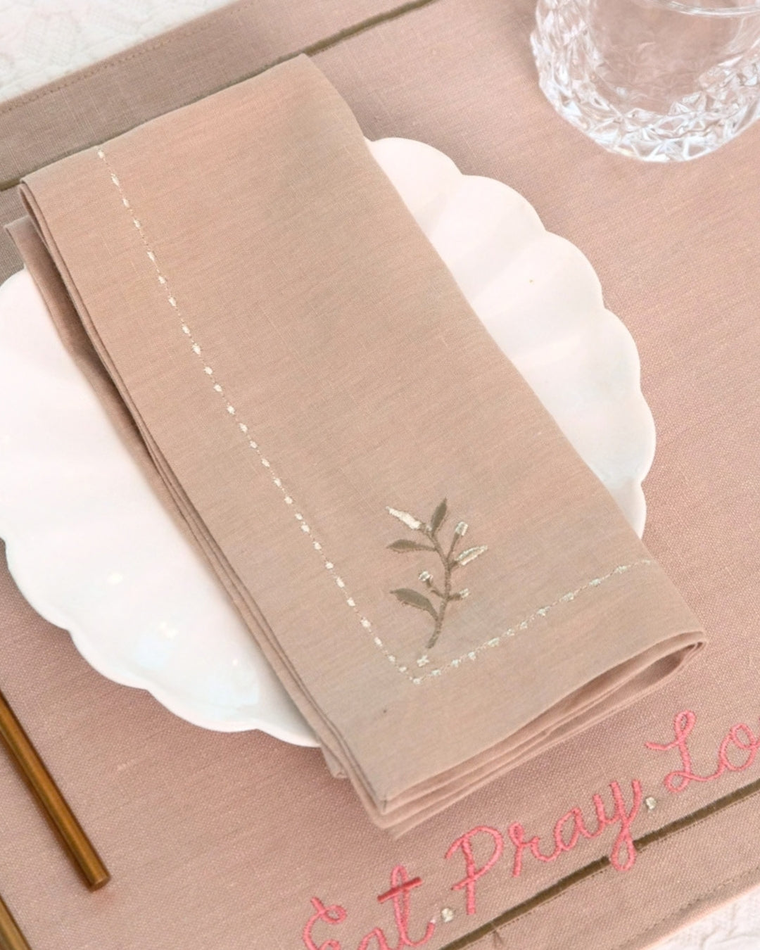 Eat Pray Love Table Napkin