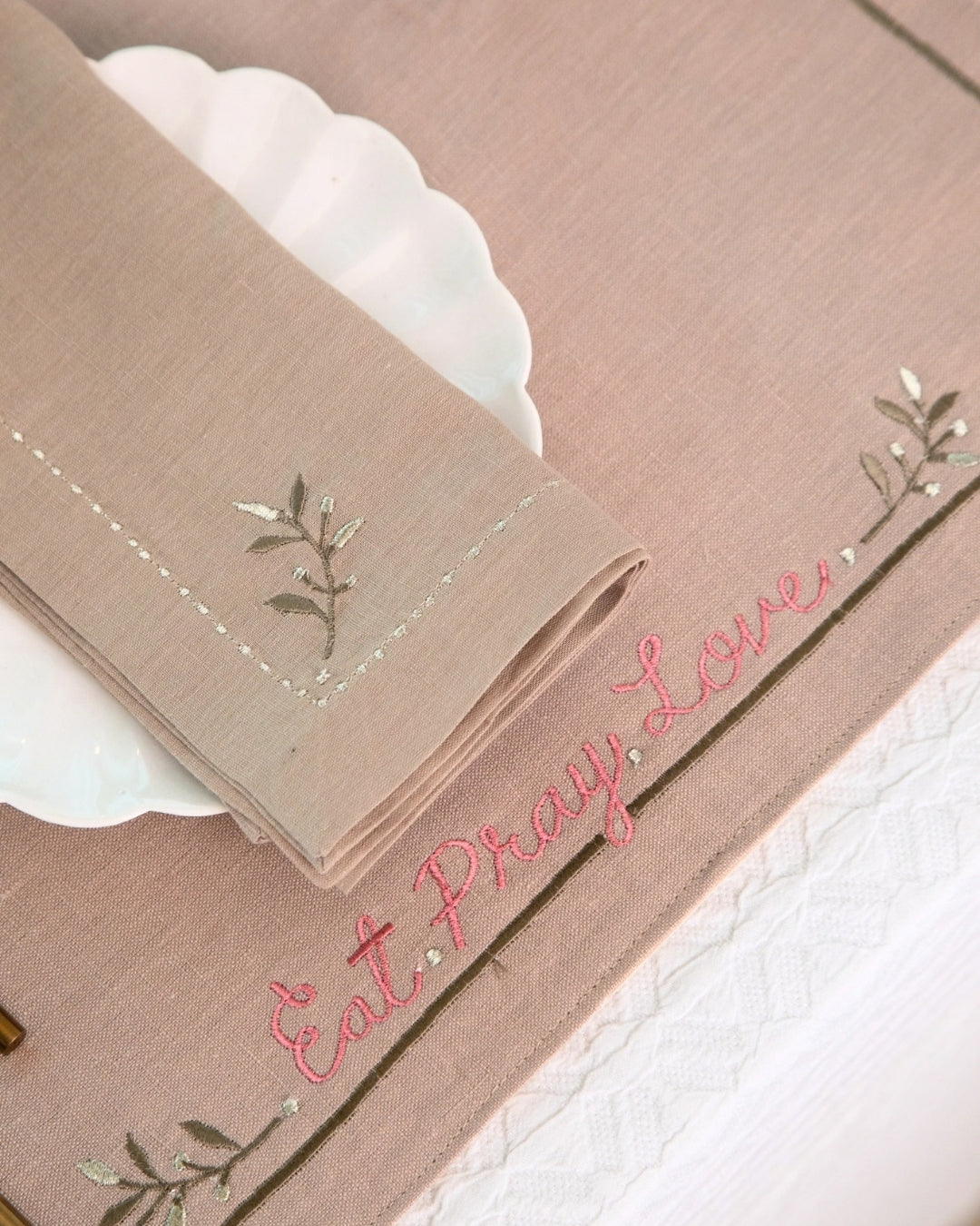 Eat Pray Love Table Mat