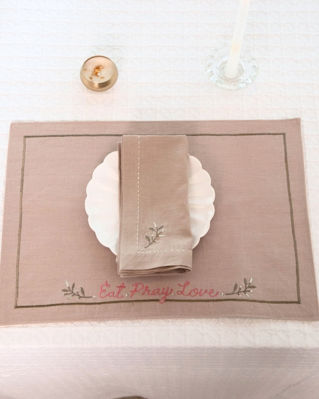 Eat Pray Love Table Mat