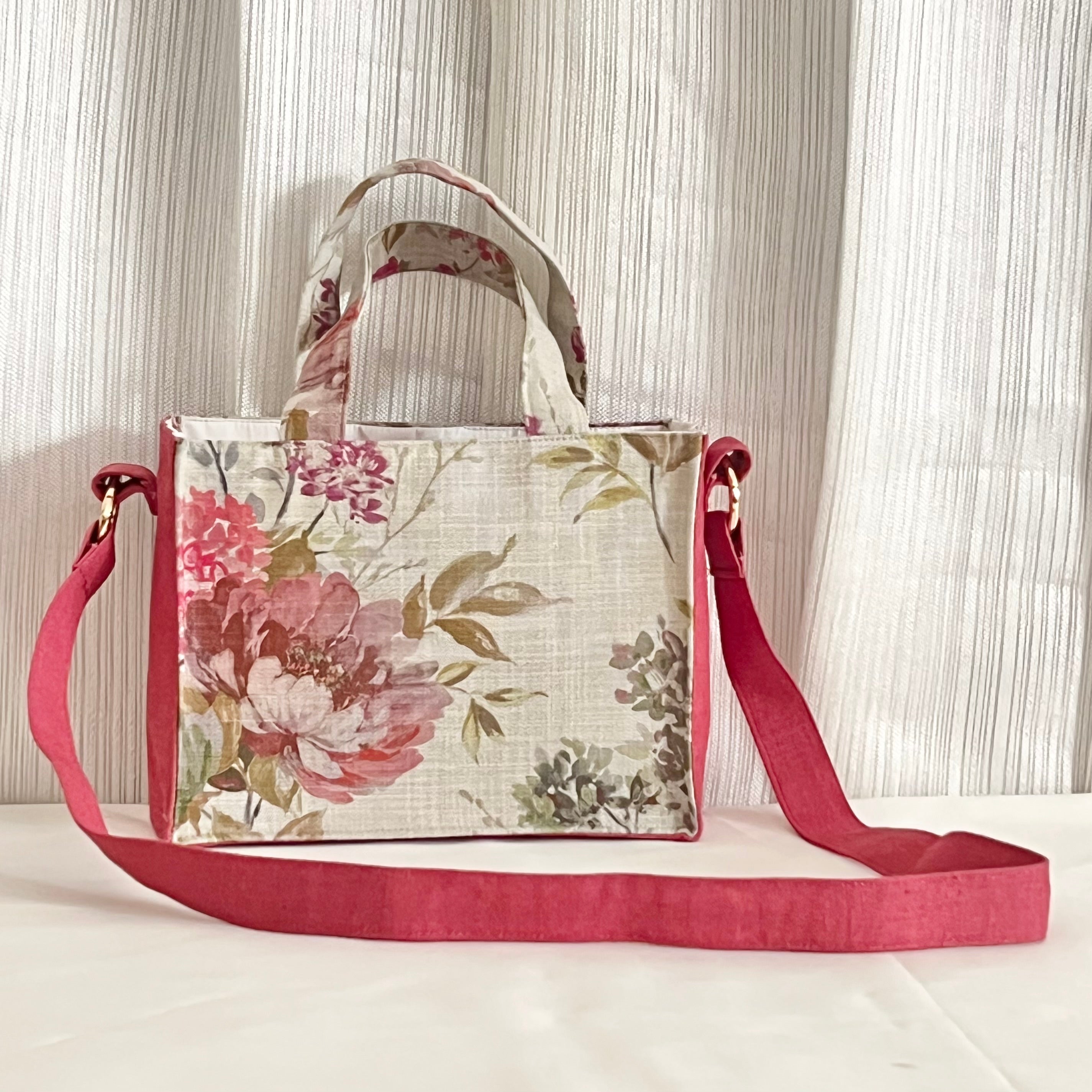Pink Floral Sling Bag