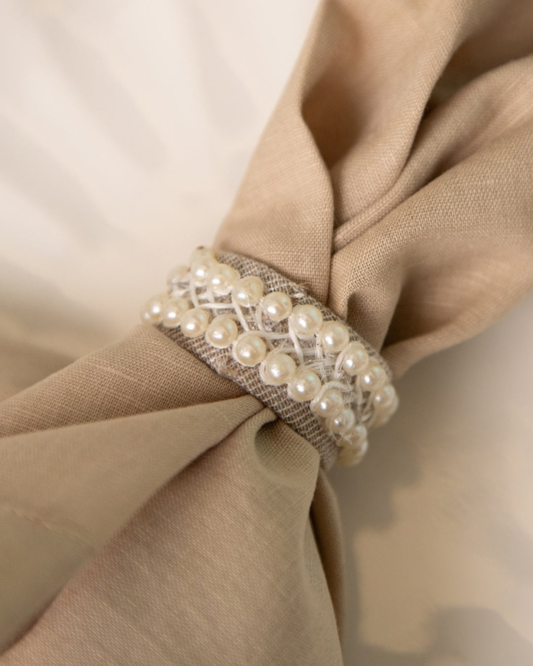 Grey Pearl Napkin Ring