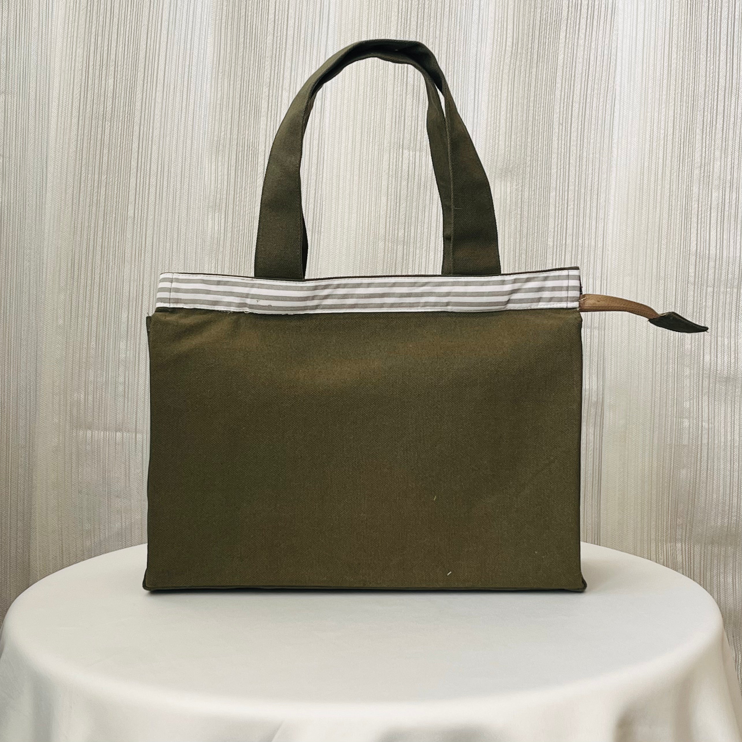 Olive Green Lunch Bag