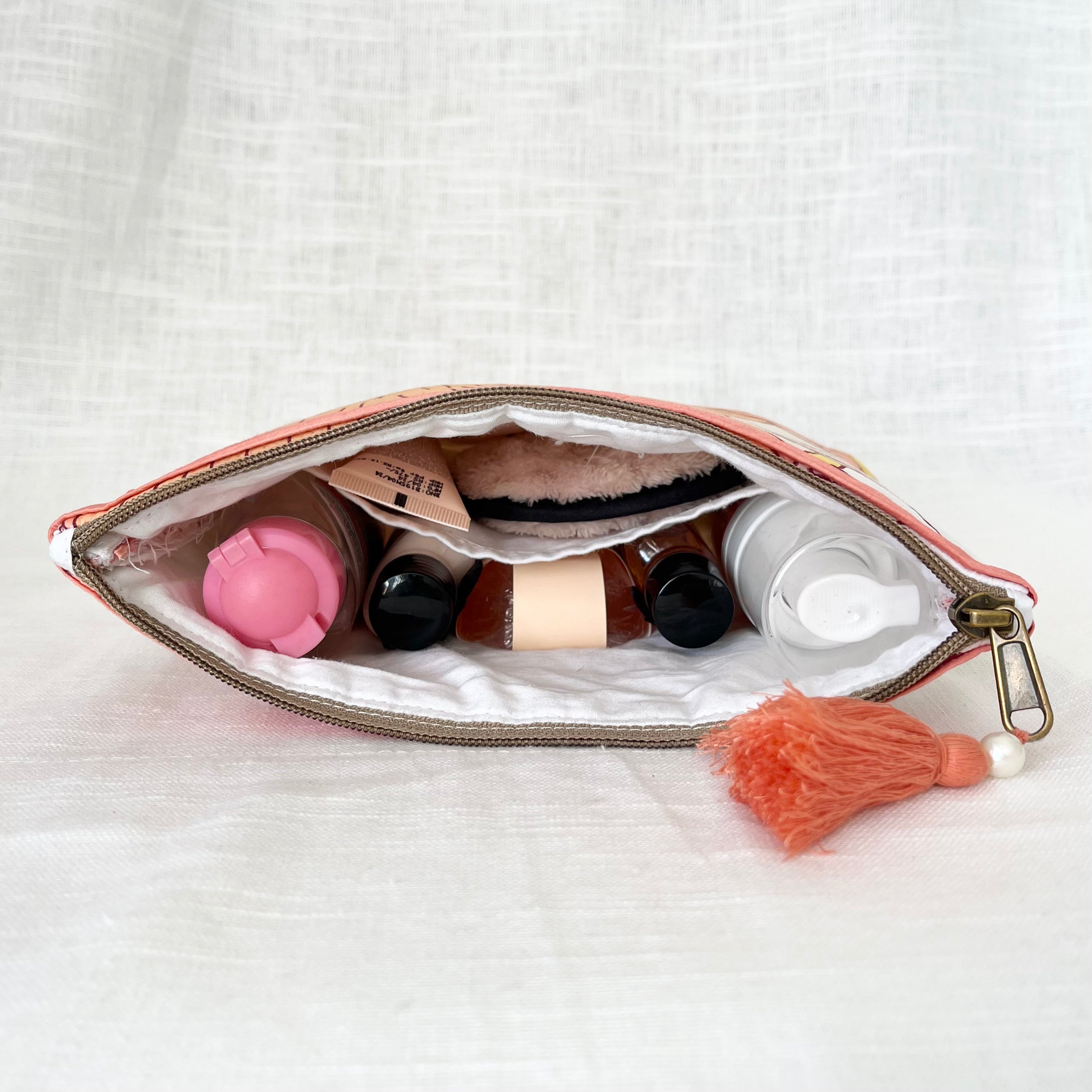 Peach Accessories Pouch