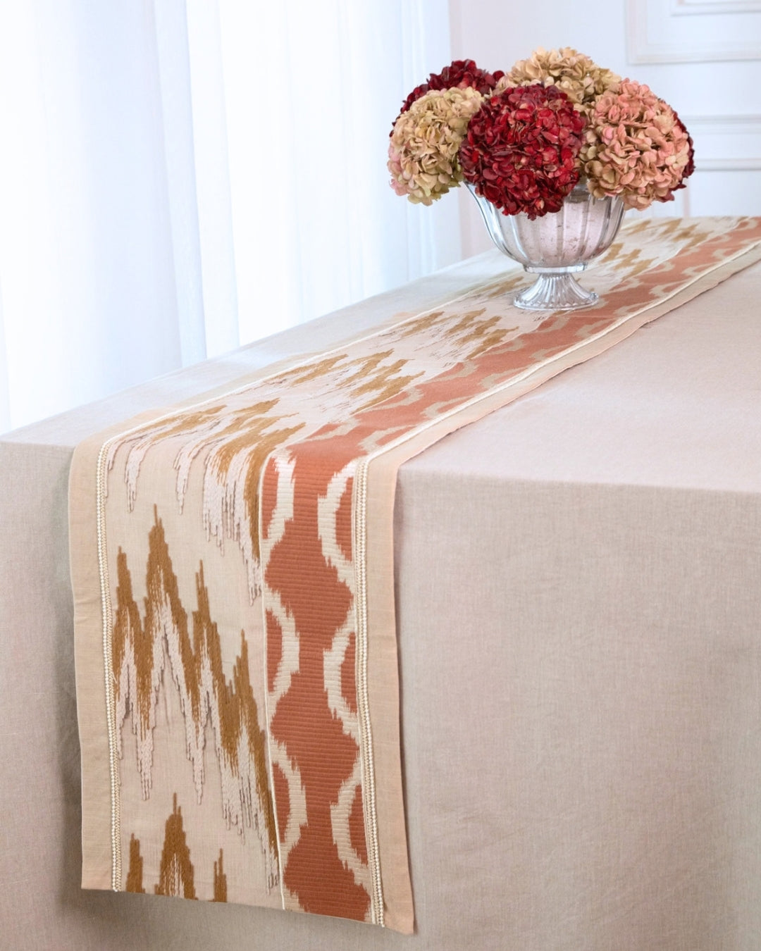 Rustic Ikkat Table Runner