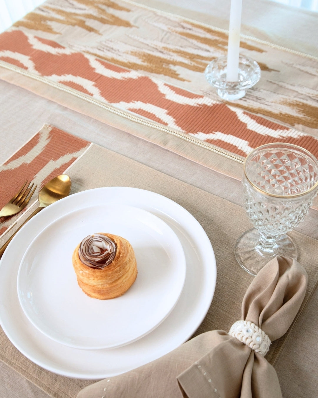 Rustic Ikkat Table Linen Set