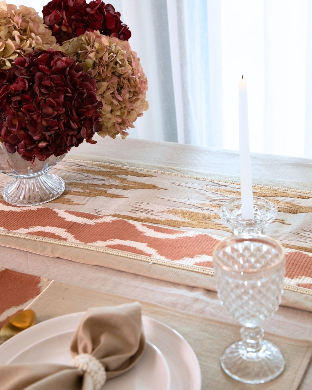 Rustic Ikkat Table Linen Set