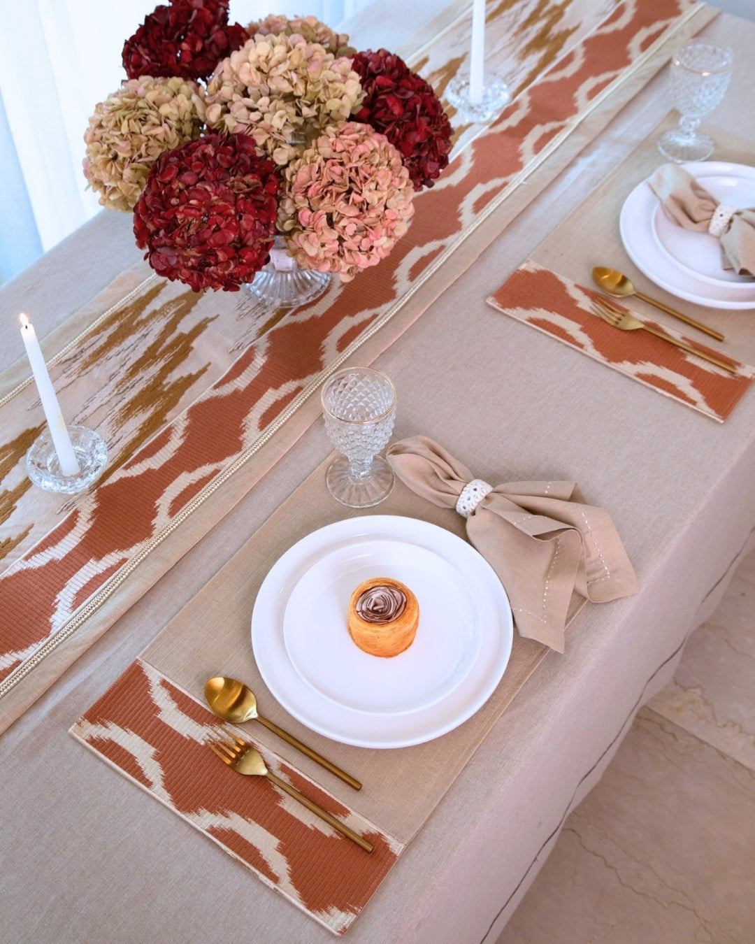Rustic Ikkat Table Linen Set