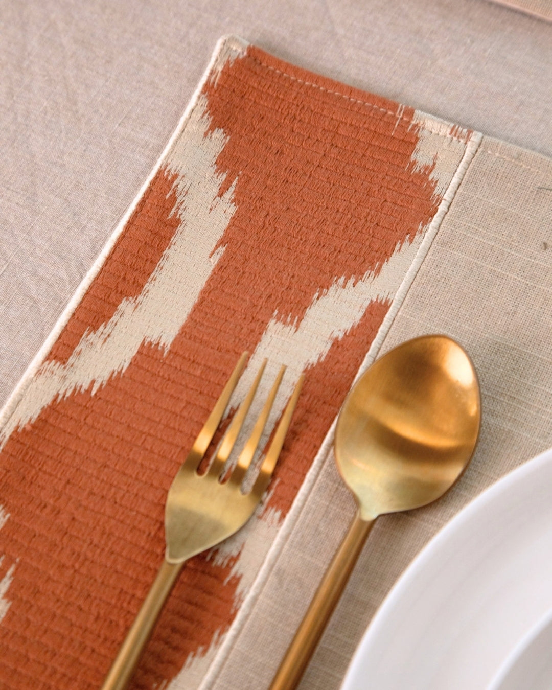 Rustic Ikkat Table Mat