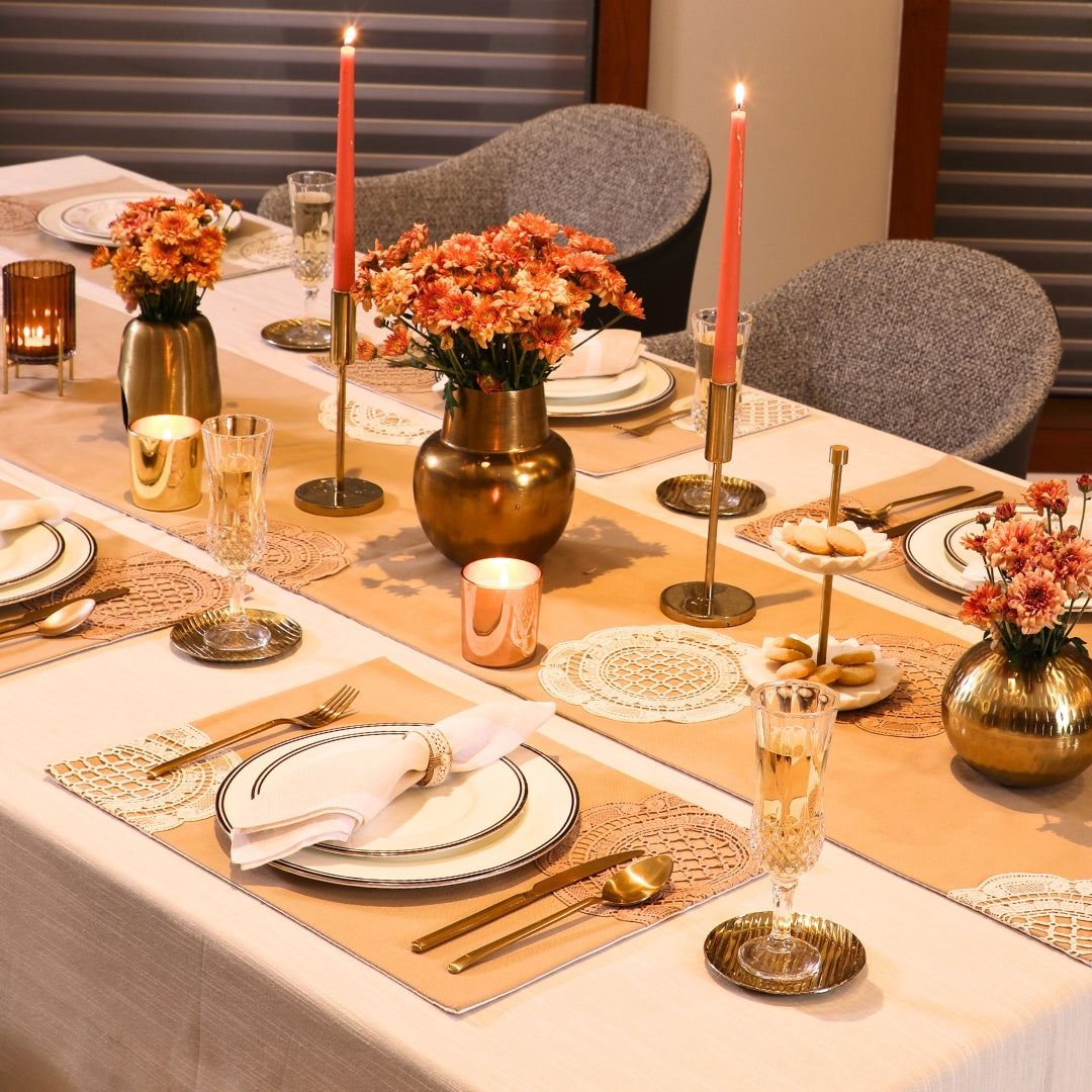 Beige Dolly Table Linen Set