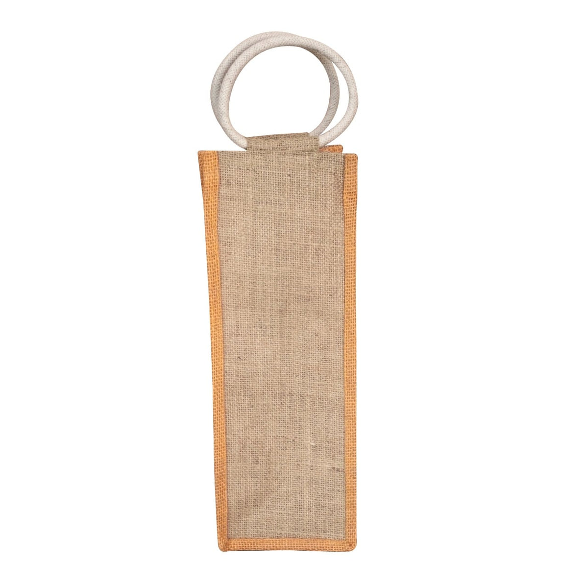 jute water bottle bag, sustainable, product size 14″”x 5 x″4.5, protection from strains and scratches