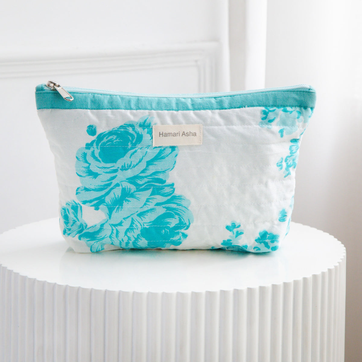 Turquoise Hue Accessories Pouch-01