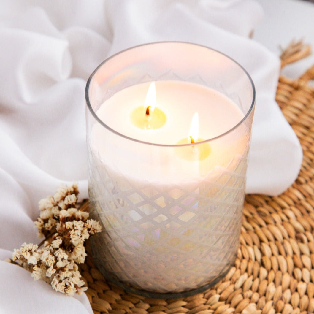 Cut Glass Votive Candle